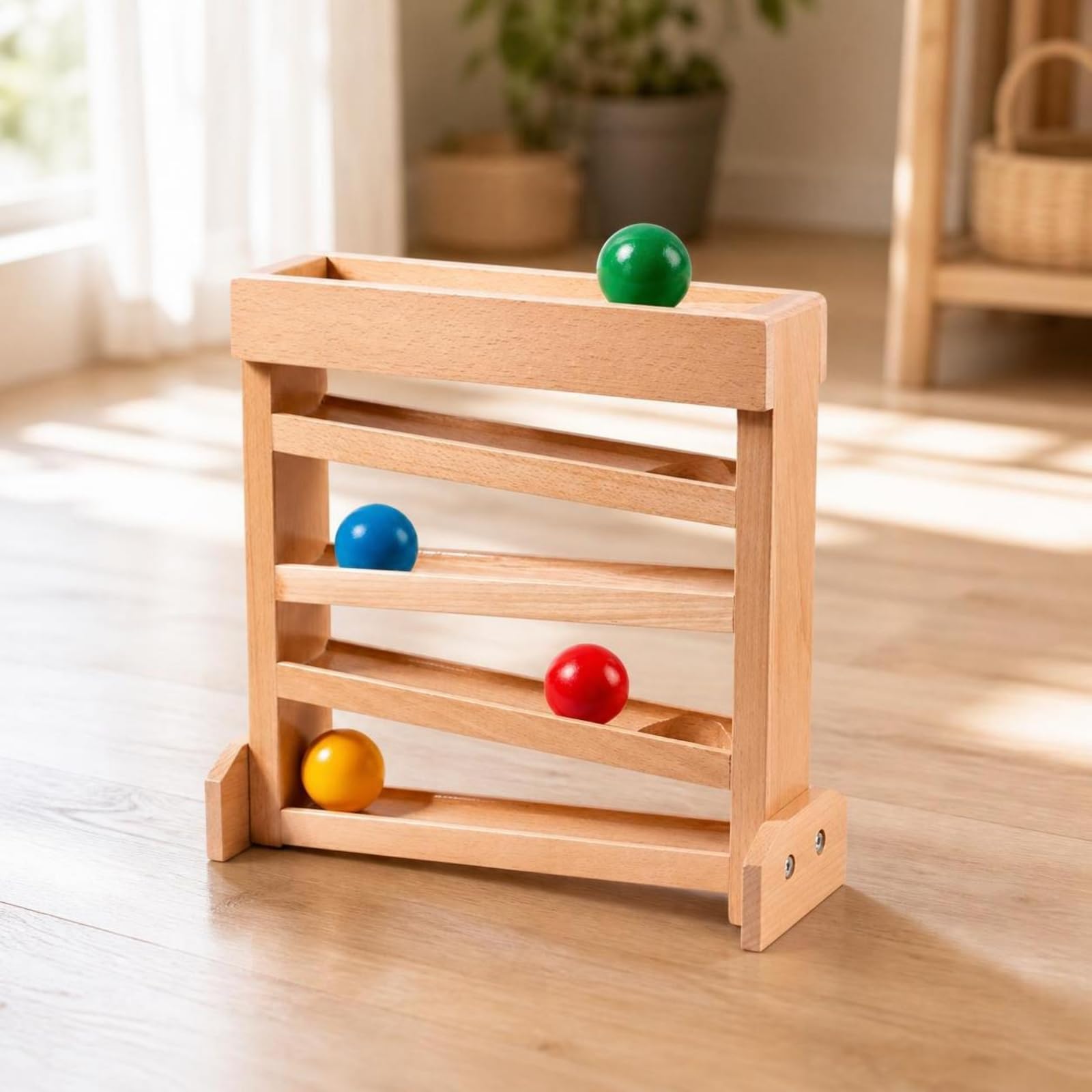 Gioco Didattico con Palline Educativo | Piste Interne Inclinate, Gioco di Tracciamento Visivo, per Asilo