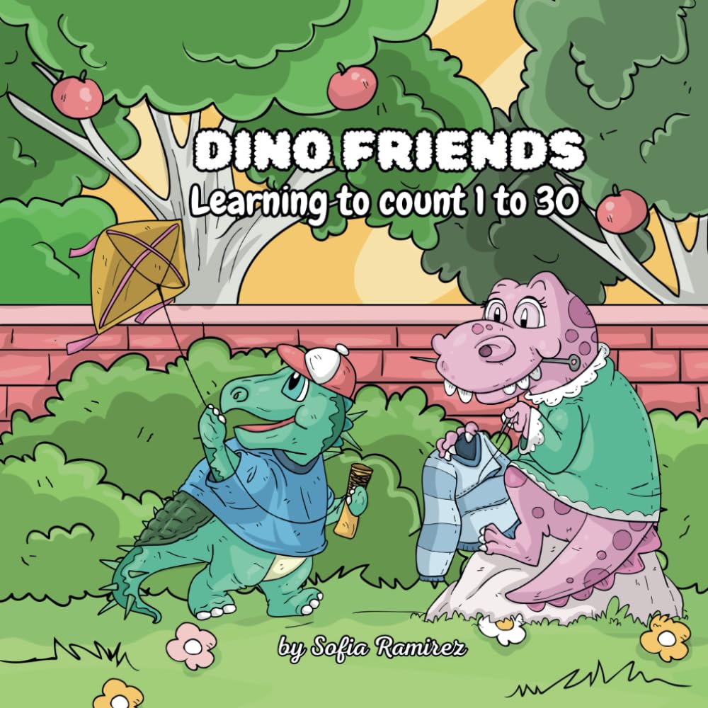 Dino Friends: Coloring Book for Kids Learning to Count 1 to 30