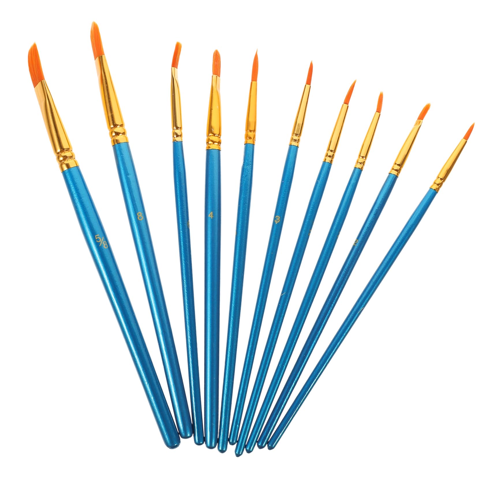 Dicke Pinsel für Kinder, professionelles Aquarellpinsel-Set, 10-teilig, Detailpinsel, multifunktionale Ölmalpinsel für Erwachsene, Jungen und Mädchen und Anfänger in der Schule