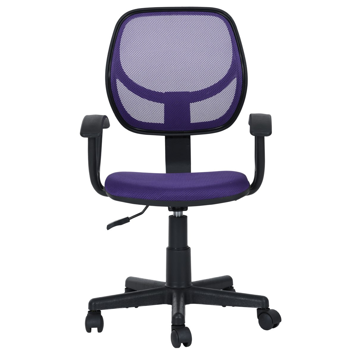Homycas Black Mesh Computer Desk Chair for Adults (Purple)