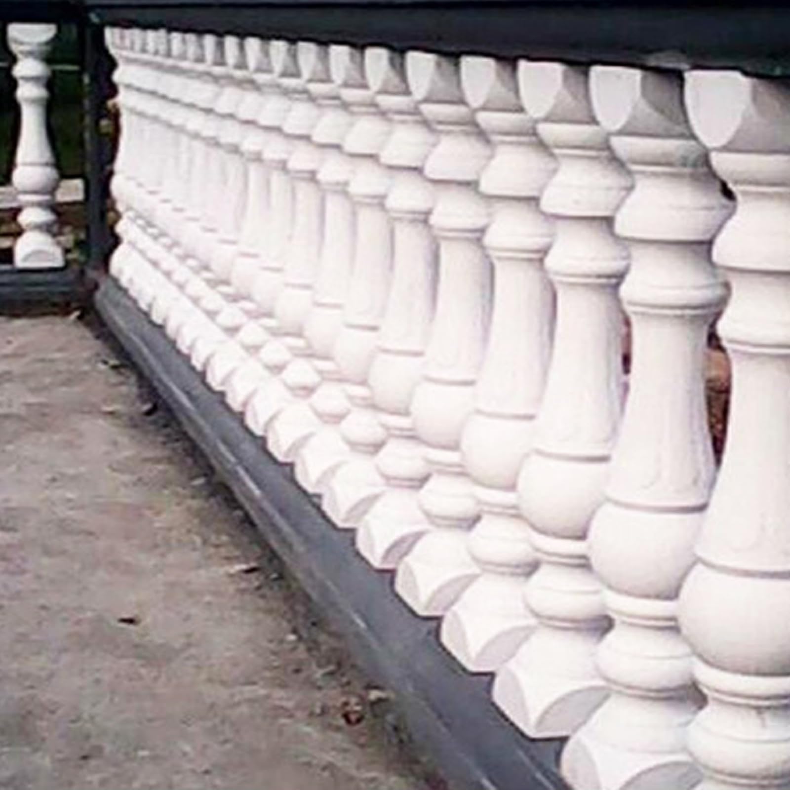 Molde de hormigón para balcón, barandilla de columna romana, hormigón, yeso, cemento, balaustradas, para decoración del hogar y el jardín (estilo 4)