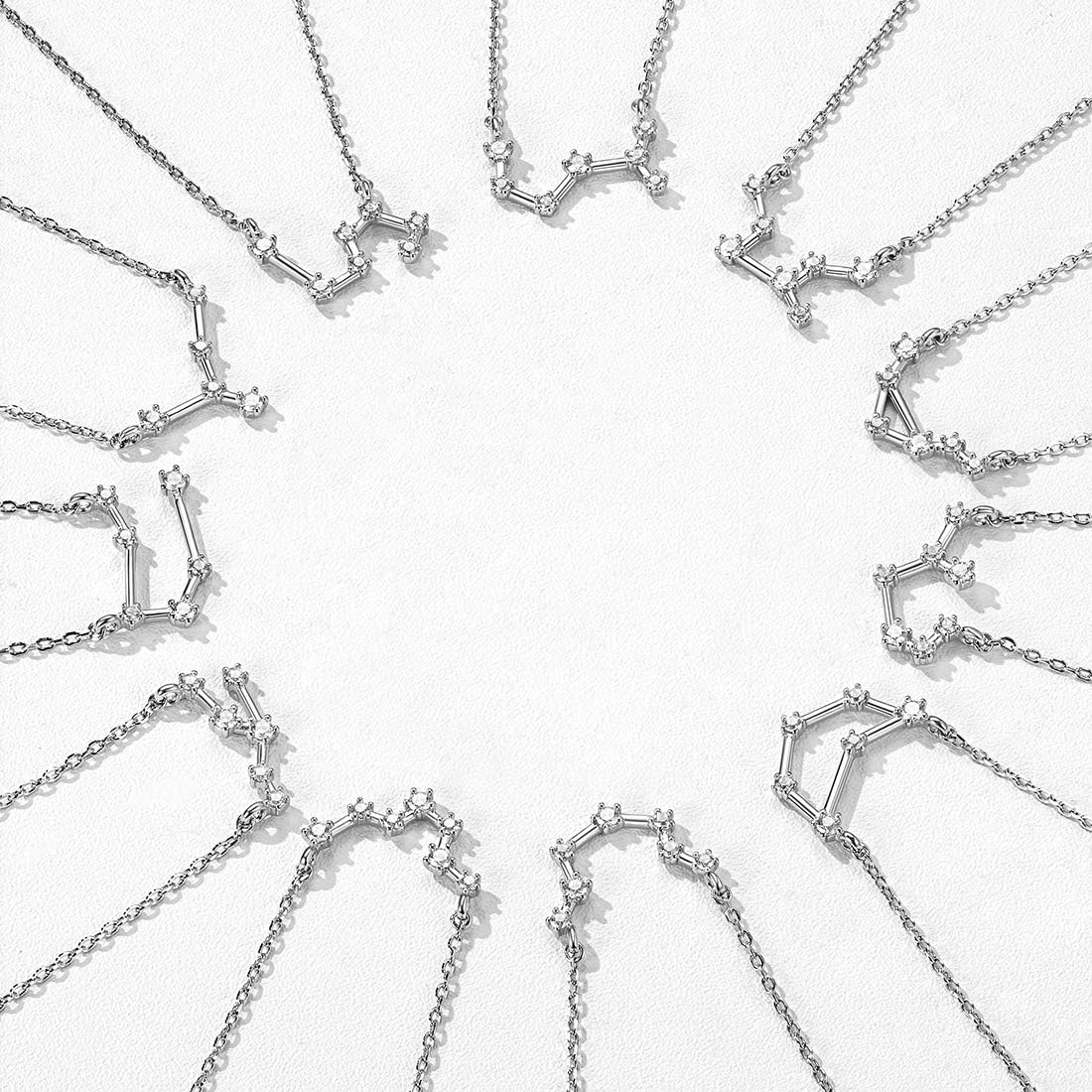 ChicSilver 925 Sterling Silver CZ Astrology 12 Constellation Horoscope Zodiac Necklace Birthday Gift,16-18 inch(with Gift Box) - Image 8