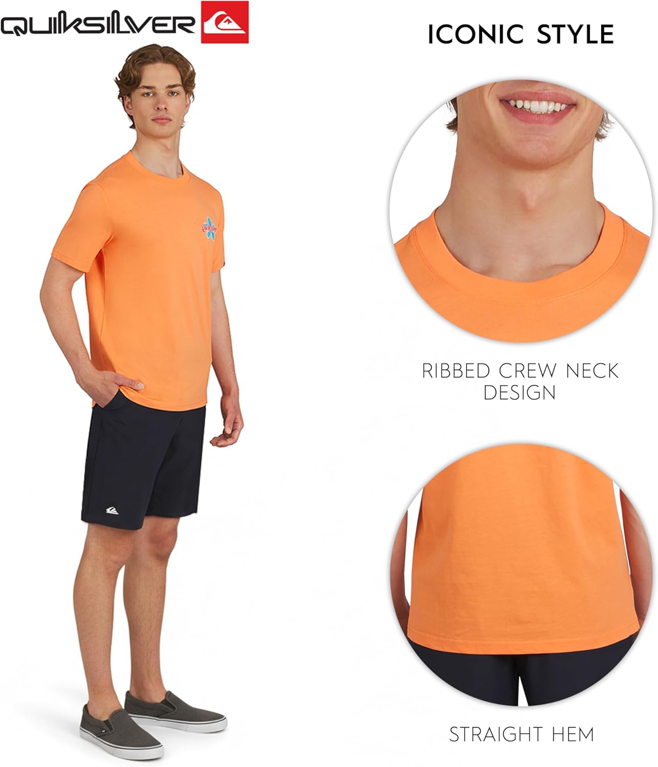 Quiksilver Men's Soft Cotton Premium Tee Short Sleeve T-Shirt - Image 6