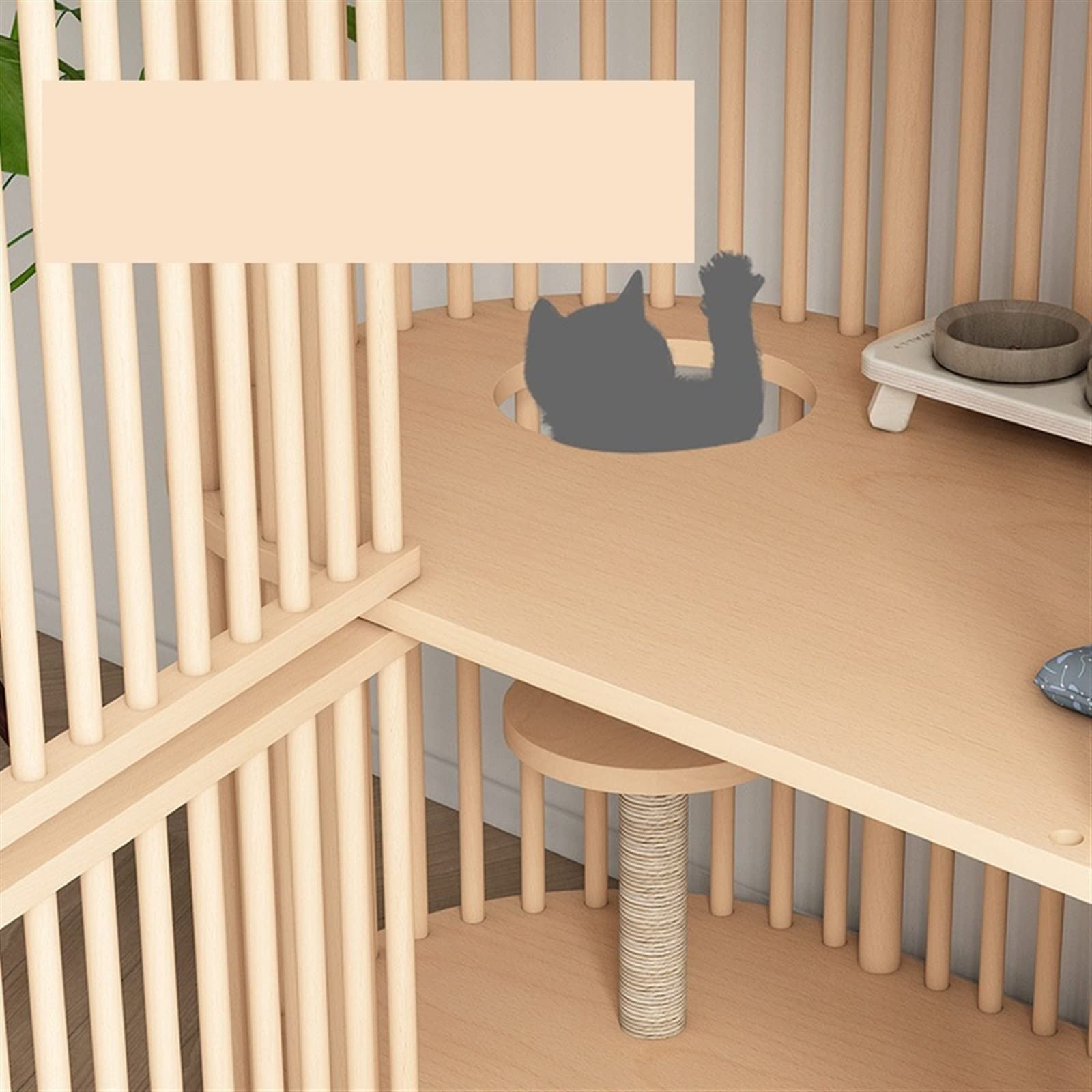 Casa per Gatti Abbigliamento di Lusso di Gatto Super Grande Spazio CATTO CATTO CATTO CATTO di Lusso Strato A Doppio di LUSO CATTO FORNITÀ di CATTO Casetta per Gatto (Color : Picture Color)