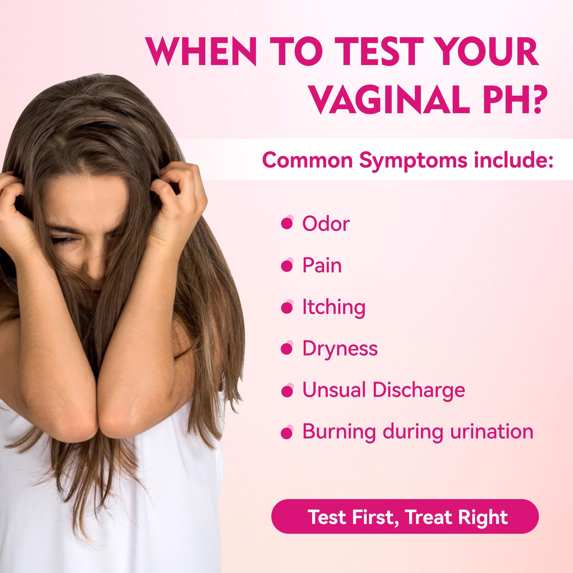 Vaginal pH Balance Test Strips, 50 Feminine pH Test Kit for Women Yeast Infection & BV Monitor, Reliable Acidity & Alkalinity Balance