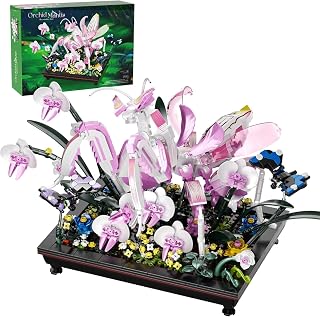 Orchideen-Gottesanbeterin Klemmbausteine, 1077 Teile