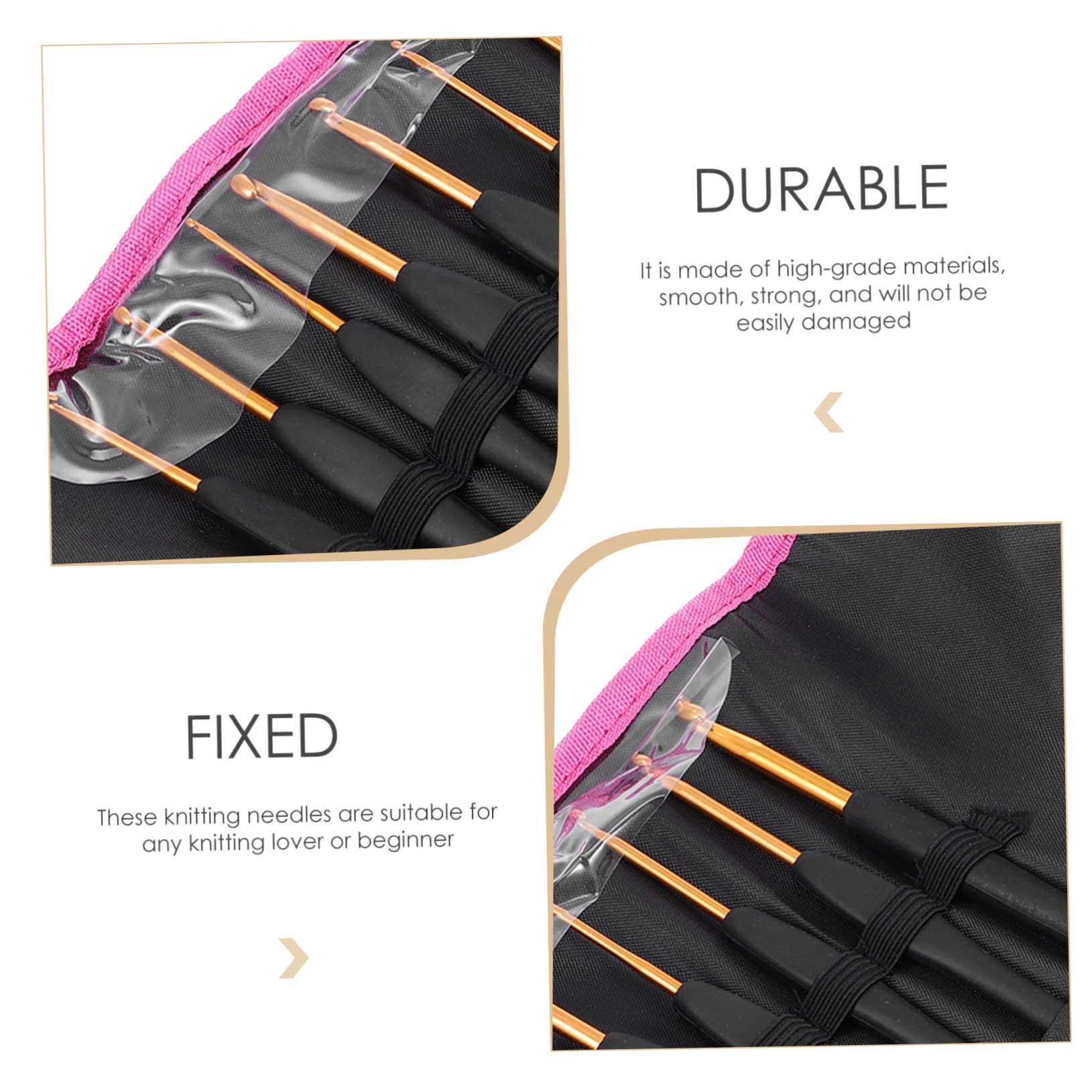 SHINEOFI 5 Juegos ganchillo pañuelos fular pamelas calcetines ganchillos crochet aguja enhebrar cuentas patas tejeduría kit de crochet para principiantes gancho de crochet aluminio
