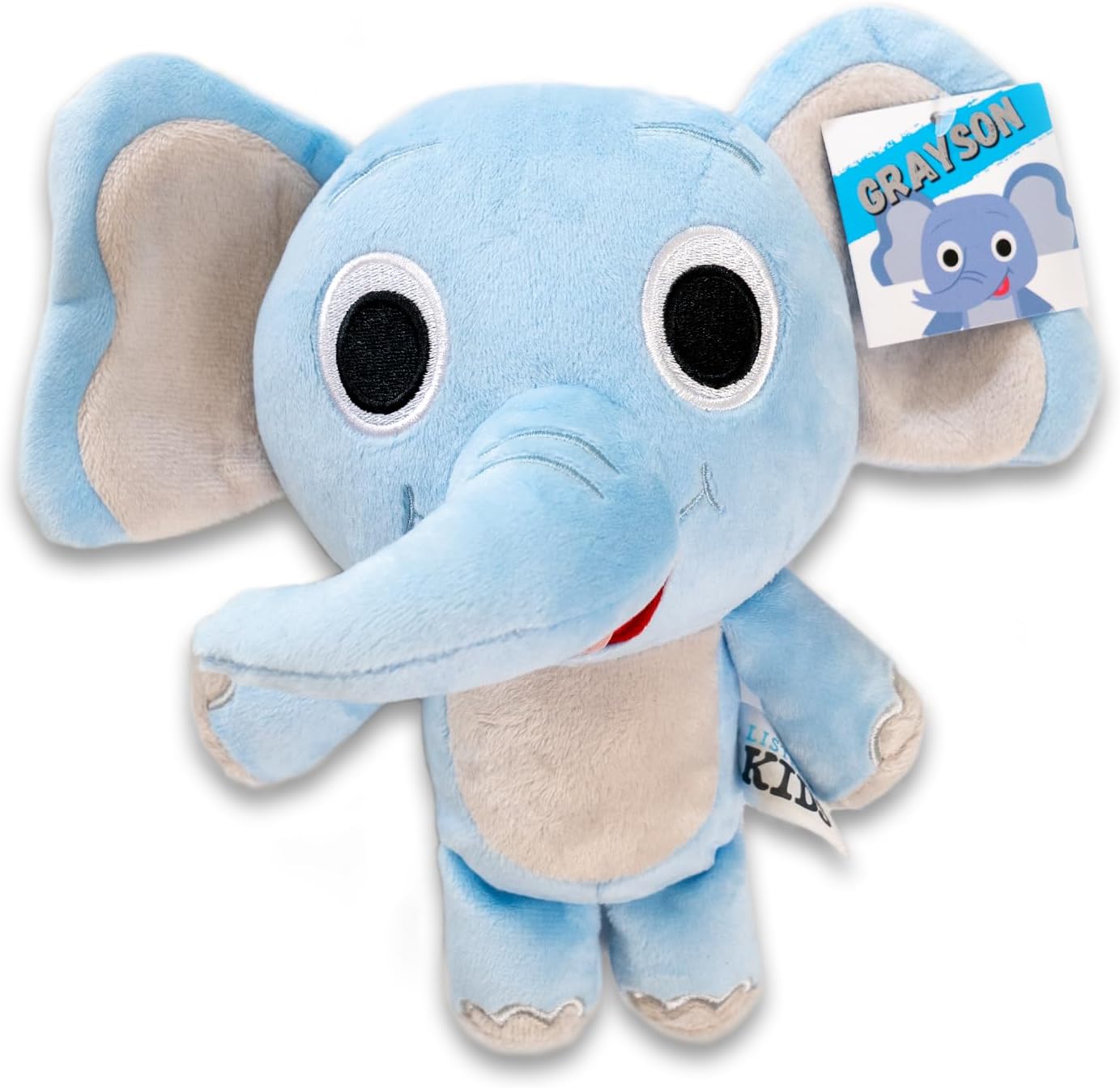Listener Kids Grayson The Elephant Plush Stuffed Animal