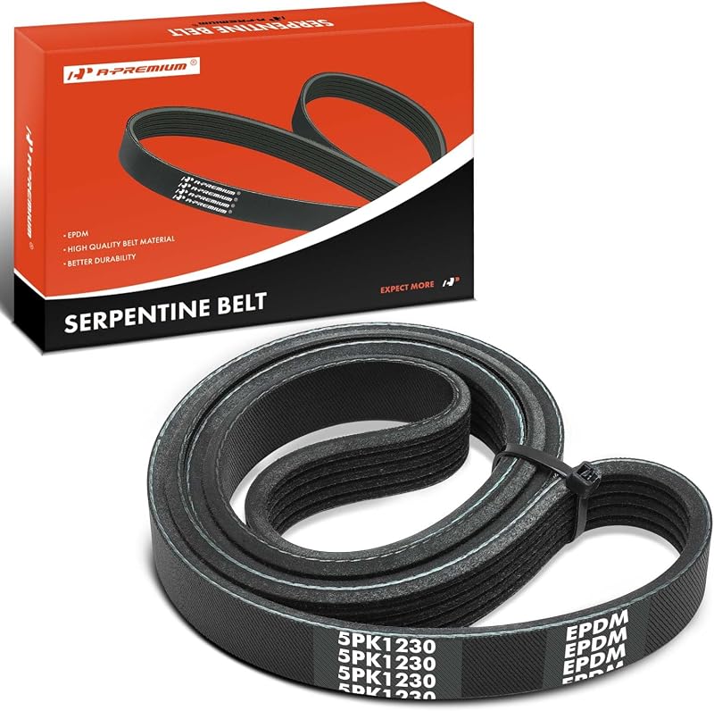 Correia Serpentina A-Premium de 5 Canais para Ventilador e Direção Hidráulica Nissan Frontier e Xterra – 123,42 cm