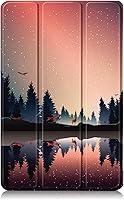 Vista 2 de Funda triple plegable para Yaxa Fire Max 11 (13ª generación, 2023), funda triple y ligera con soporte para encendido y apagado automático + 1