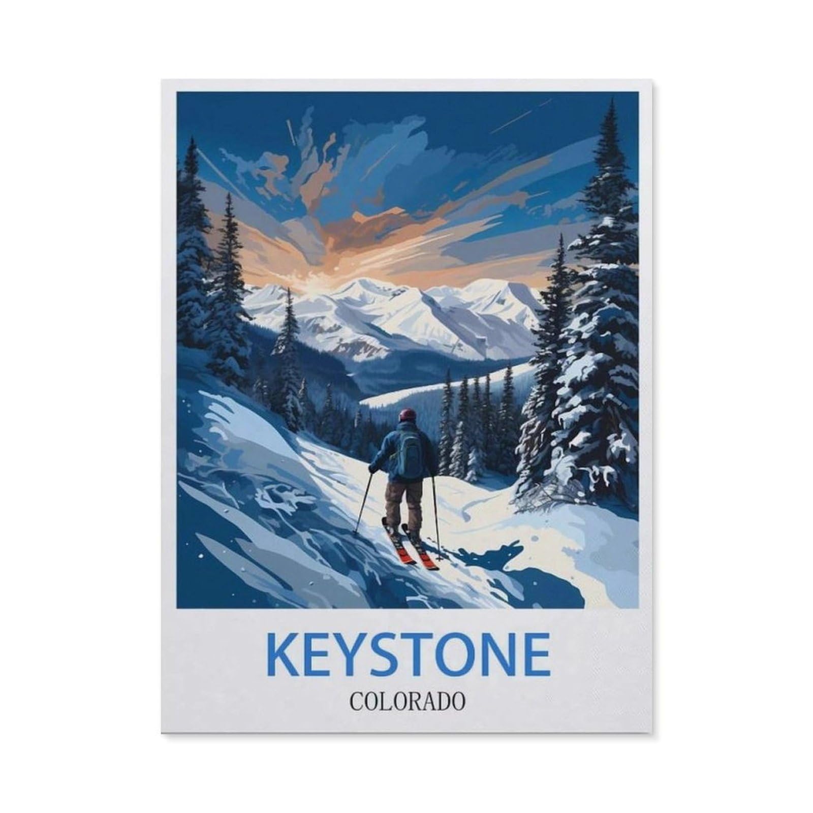 BEAYODKP 5D DIY Diamond Painting kit，Keystone Colorado（30x40cm）