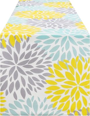 DII Multi Strip Cotton Table Runner - 14x72 Inches, Deep Yellow Kitchen & Dining Decor