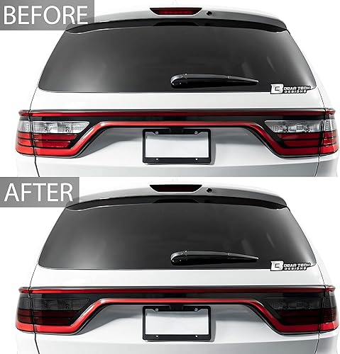Miniatura 3 de BOGAR TECH DESIGNS Kit de tinte de luz de freno de tercera cola compatible con Dodge Durango 2014-2020, oscuro
