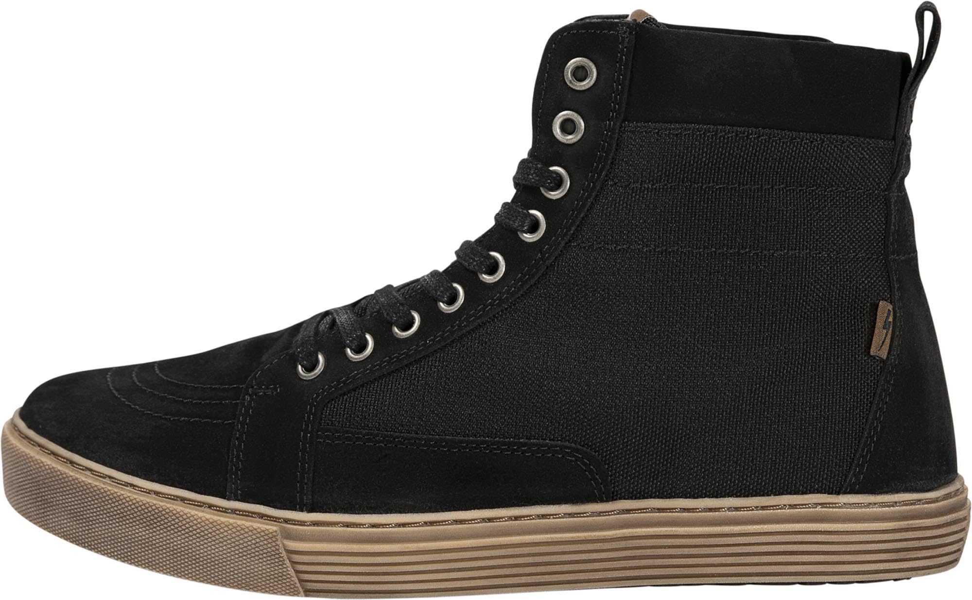 John Doe Neo Sneaker Chaussures de moto imperméables en cuir pour femme Noir