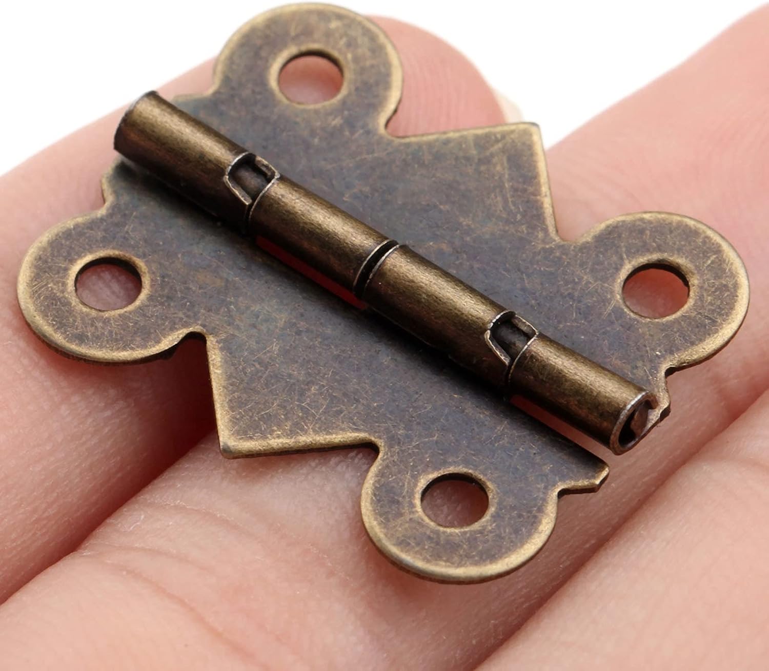 20 Pcs Hinges with Screws Butt Iron Hinge Antique Bronze Vintage Wooden Jewelry Box Wine Case 25 * 20mm