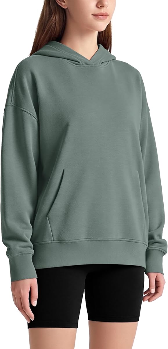 ODODOS Women's Modal Soft Oversized Hoodies Long Sleeve Hooded Sweatshirts Pullover Top with Kangaroo Pocket