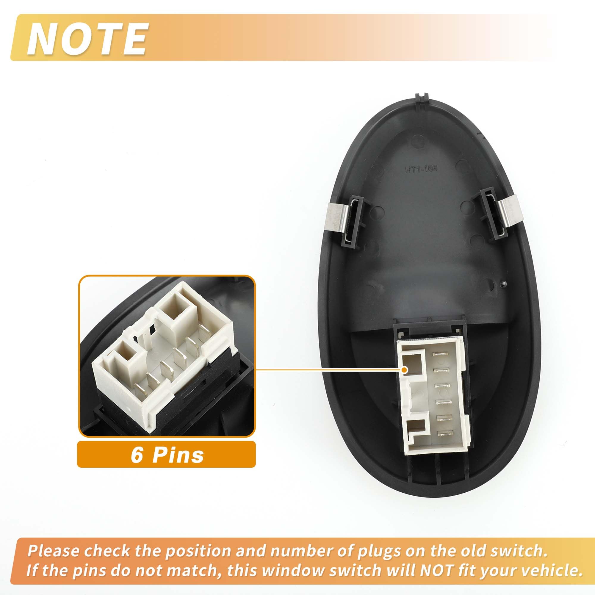A ABSOPRO Interrupteur De Vitre Électrique Pour Iveco Daily 1999-2006 1pc | Couleur: Noir, Gris, Matériel: Plastique, Métal, Emplacement: Côté Passager Avant Droit, Fonction: Contrôle De La Vitre