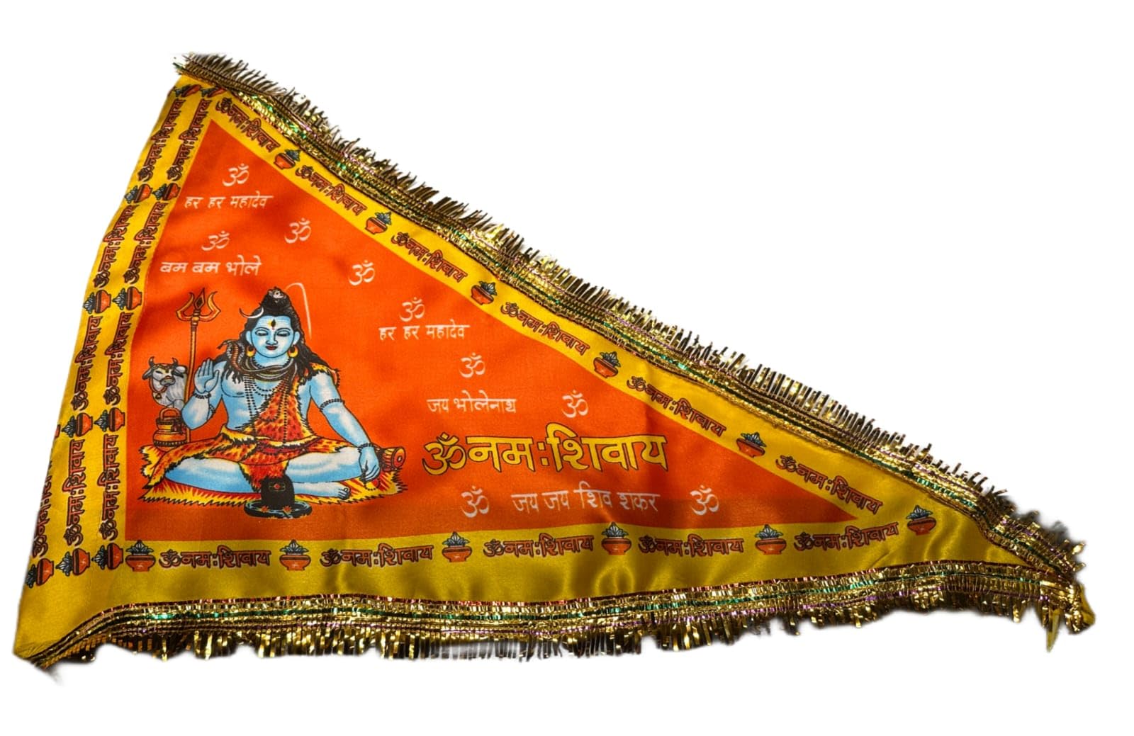 Bholenath Cloth Flag Jhanda Dwaj for Pooja, MULTICOLOR - Image 2