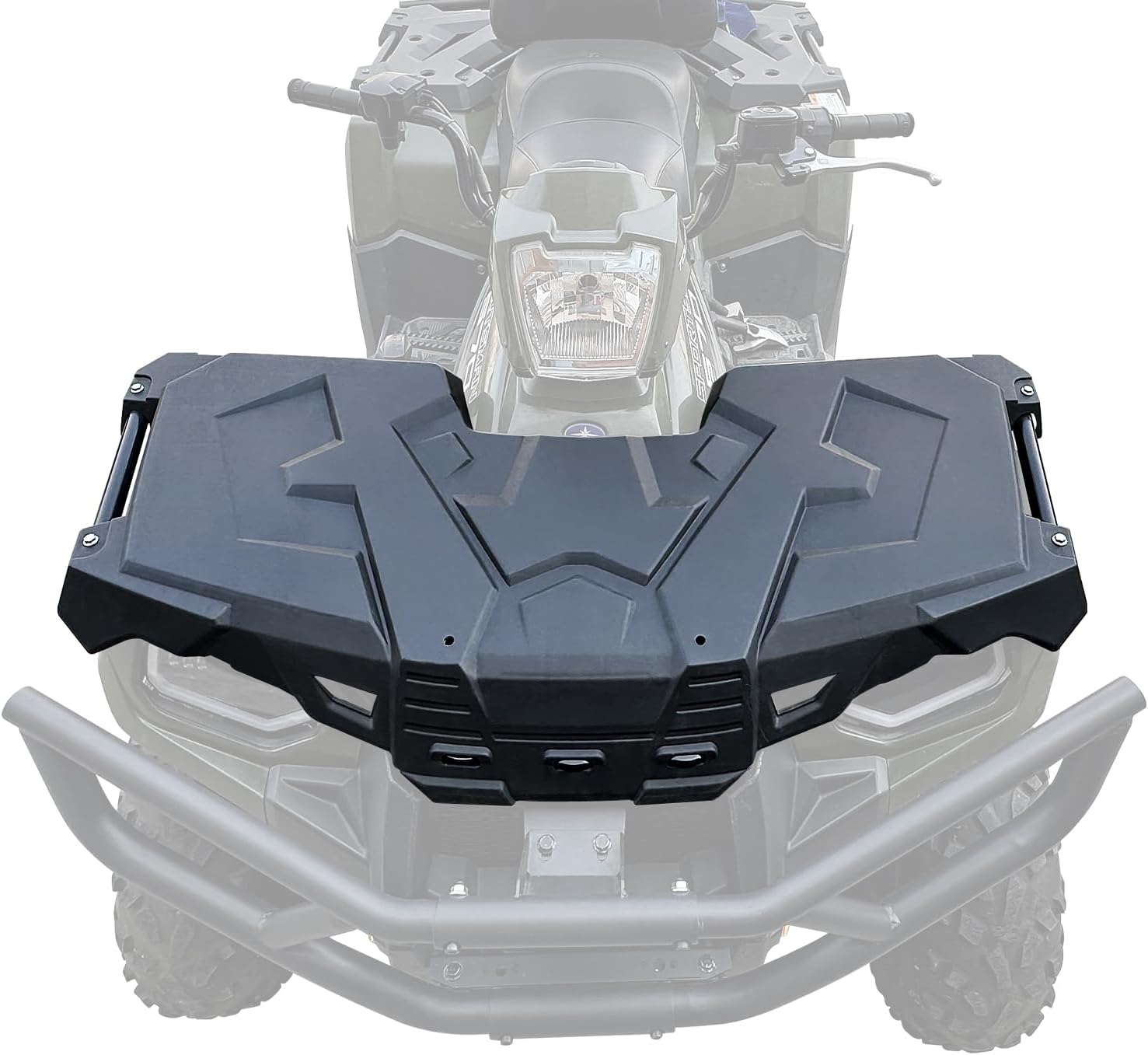 Front Rack Compatible with Polaris Sportsman 450 570 2017-2021 Accessories Replace for #2636440-070 Front Black Storage Cover Lid w/Plugs Assembly