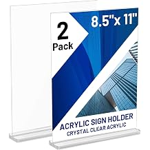 Acrylic Sign Holder - 2 Pack