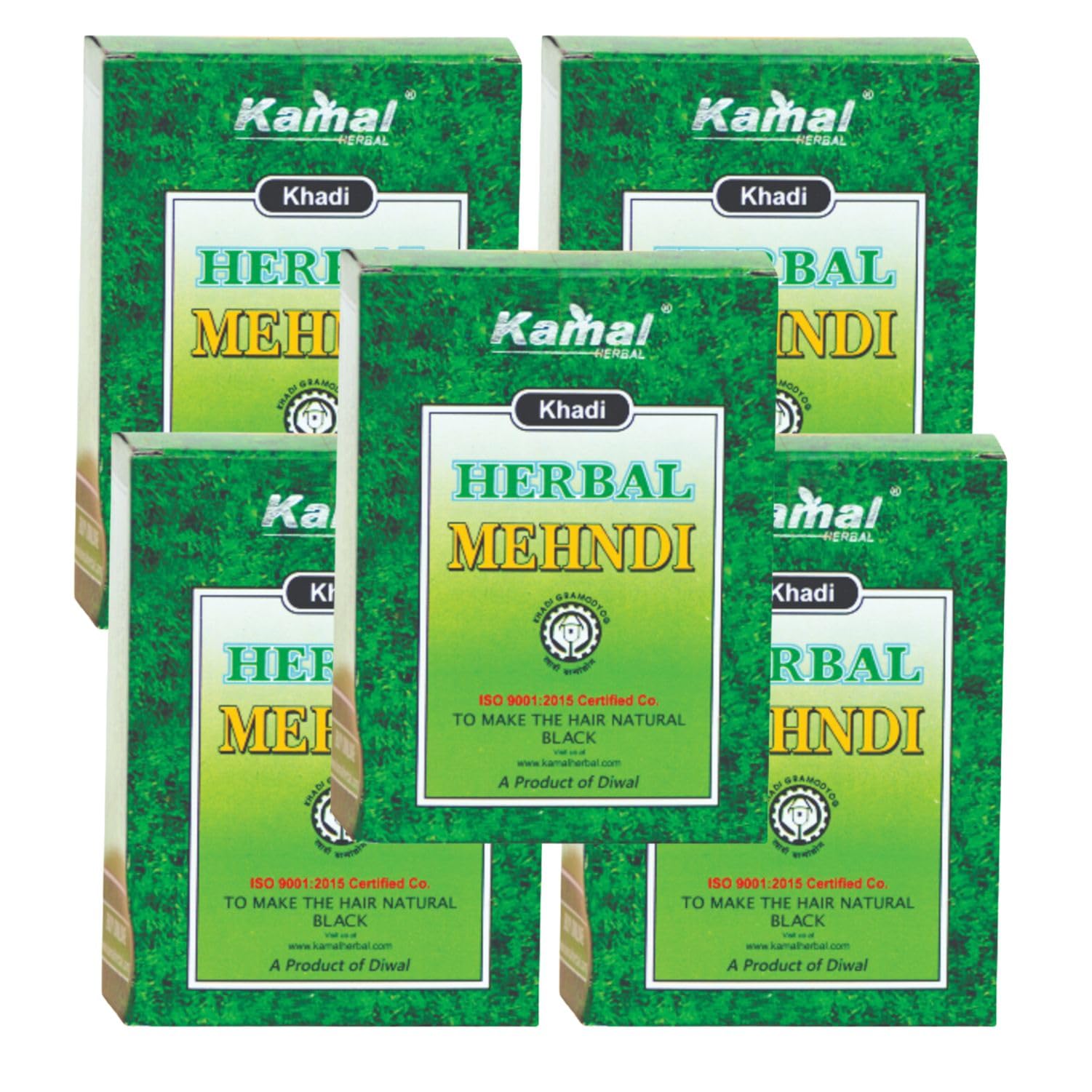 Kamal Herbal Khadi Herbal Mehndi Black, 80 Gm X 5 Pack (400 Gm)-image-37