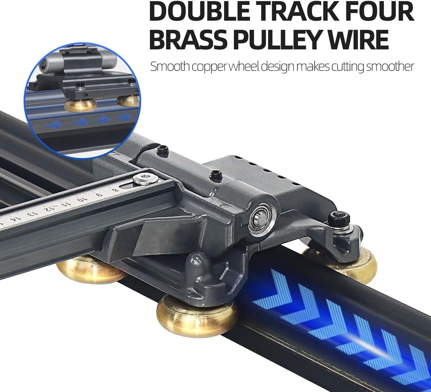 78.7-Manual Large Tile Cutter For Slab,With Tile Breaking Pliers,High-Precision Tile Cutter Tool