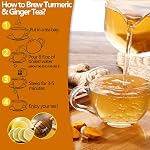 Prime 120 Turcuma, gingembre, sachets de thé à la cannelle, 100% Pure & Pas d ' additifs & Sans caféine.
