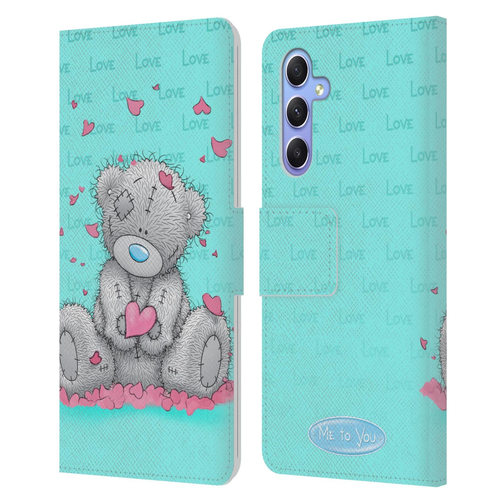 Head Case Designs Officially Licensed Me To You Love Classic Tatty Teddy Leather Wallet Case Compatible With Samsung Galaxy A34 5G