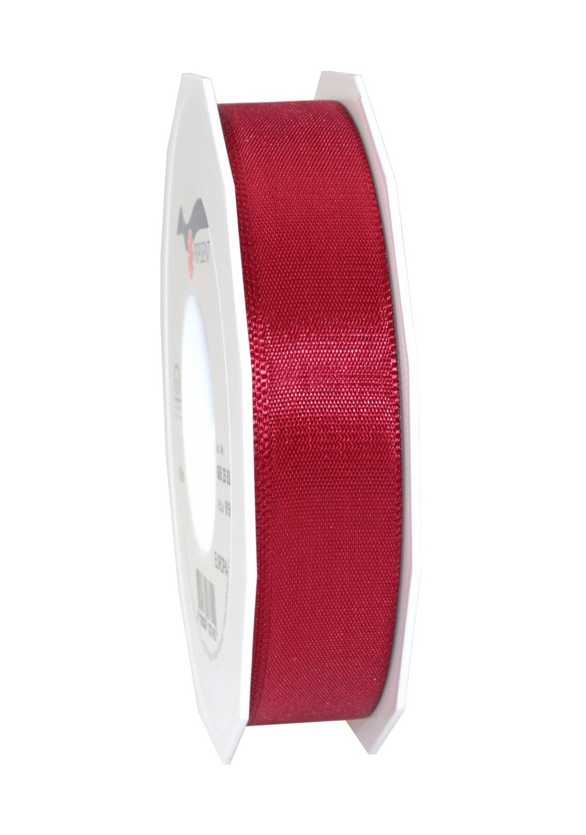 C.E. Pattberg Präsent - Europa Taffeta Ribbon Bordeaux 25 mm width, 50 m length