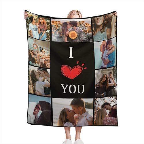 Manta personalizada con texto fotográfico, manta de imagen personalizada para bebé, madre, padre, adultos, amigos, amantes, regalo personalizado,