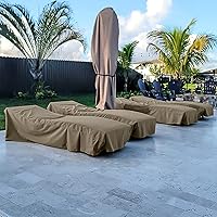 Vista 7 de SunPatio Fundas para tumbonas para exteriores, resistentes al agua, para silla de playa, con costuras selladas, resistente a la decoloración
