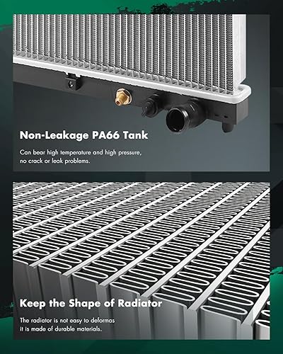 Vista 294 de SCITOO Radiador 2839 apto para Jeep 2006-2010 para Jeep para Commander 3.7L 2005-2010 para Jeep para Grand Cherokee 3.7L 2005-2009 para Jeep