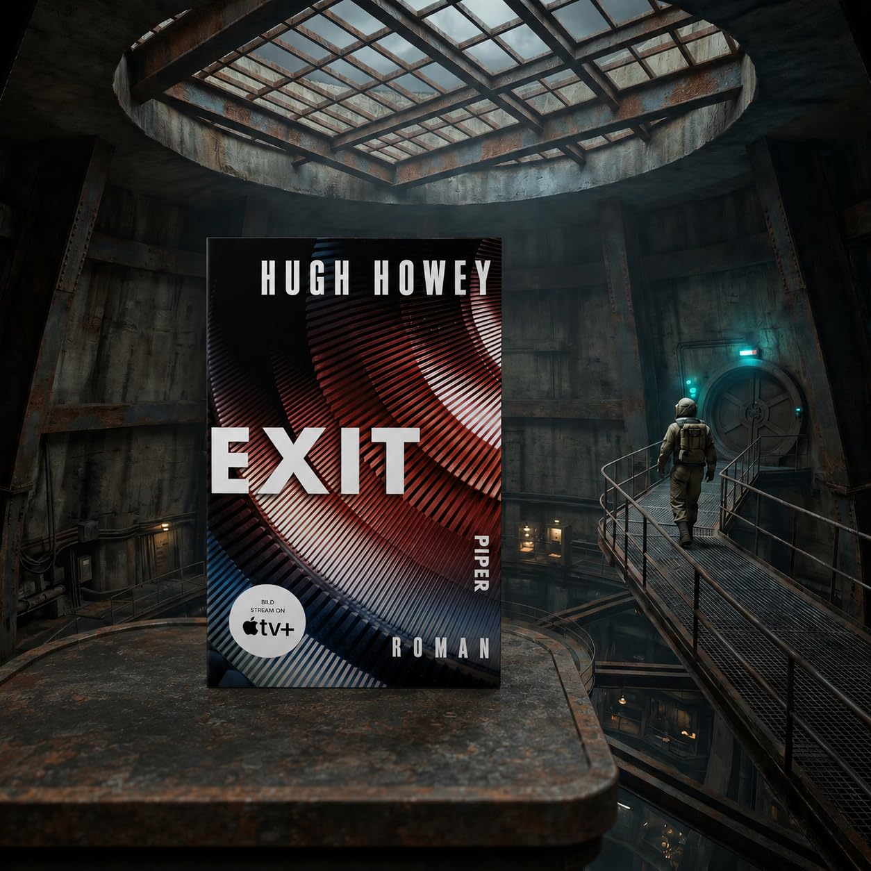 Hugh Howey - Silo Reihe Band 1-3: Silo, Level & Exit - Science Fiction Bücher Bundle über Endzeit, Apokalypse, Dystopie - Fantasy Romane zur Apple TV+ Serie auf Deutsch mit exklusivem Lesezeichen