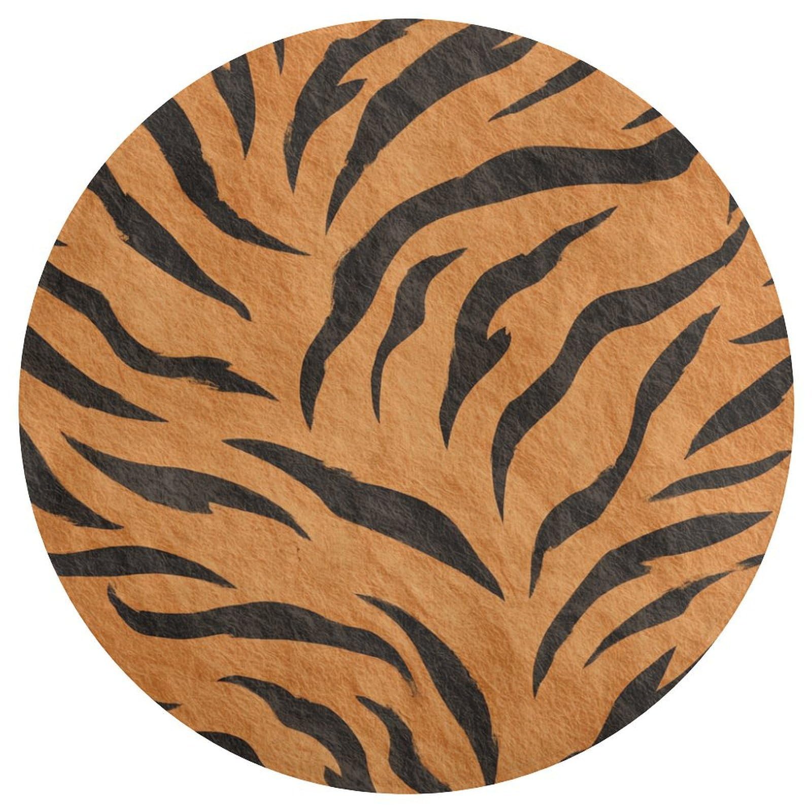 Tapis rond moderne antidérapant 90 cm contre sols glissants