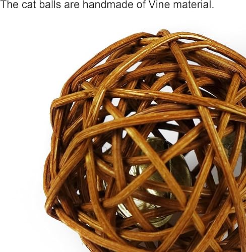 Miniatura 6 de TTcat 2 juguetes de plumas para gatos con campana, juguetes para gatos de interior, juguetes interactivos para masticar para gatito.