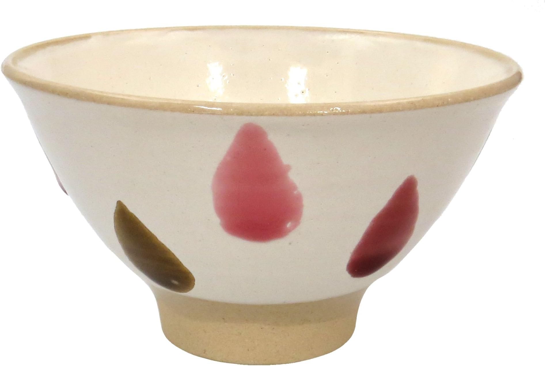 Gyokuyou Hasami seen quenching Rui Masayuki ware drop rice bowls red 52390
