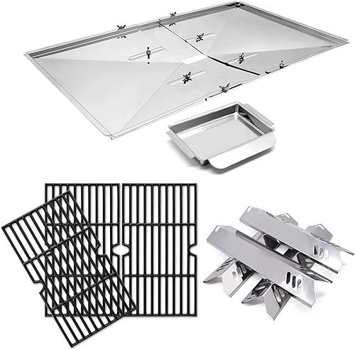 Protectores térmicos de repuesto para parrilla Dyna-Glo DGF493BNP, DGB494SPB, parrilla de patio trasero BY13-101-001-12, BY14-101-001-099, rejillas