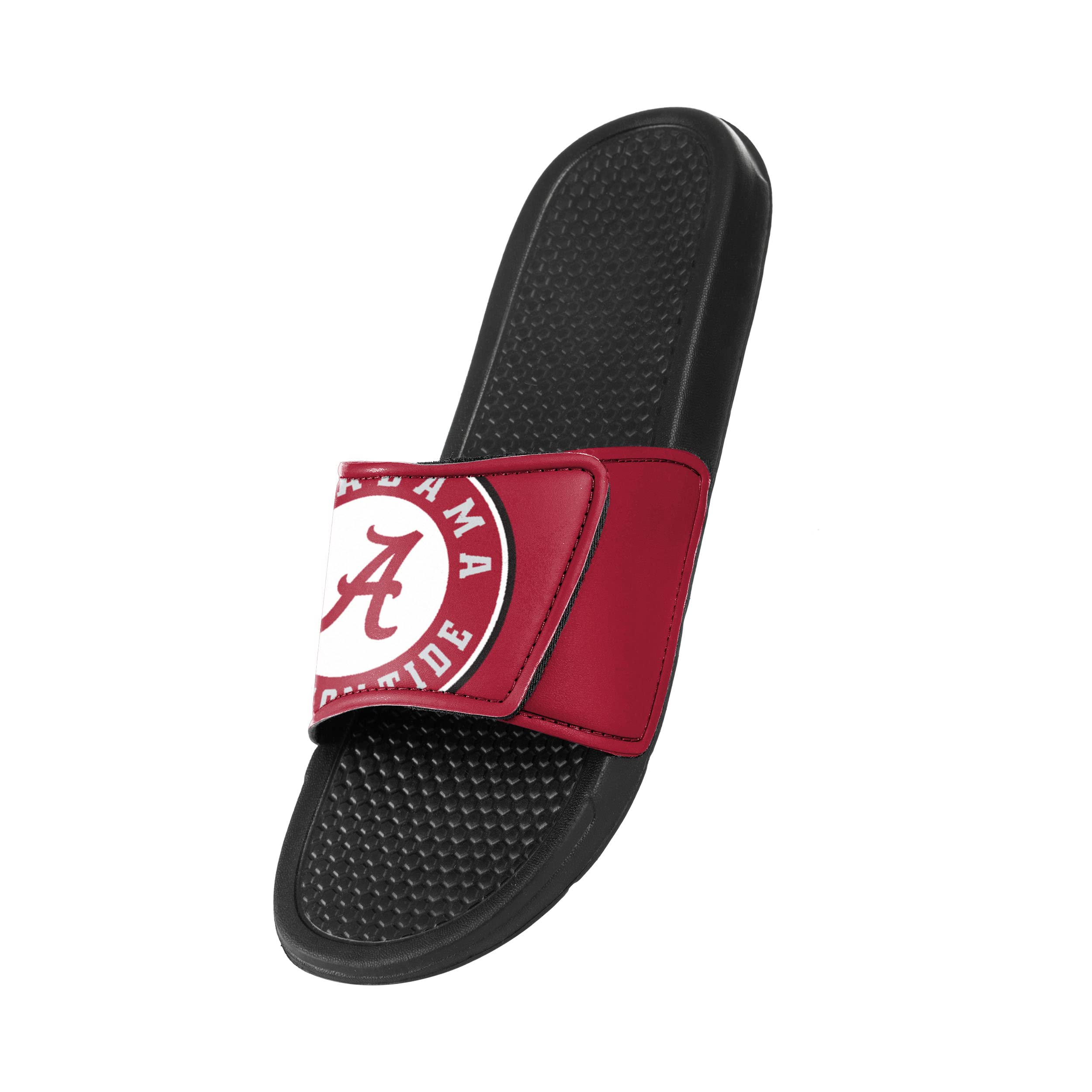 FOCO Alabama Crimson Tide NCAA Mens Cropped Big Logo Slides - L