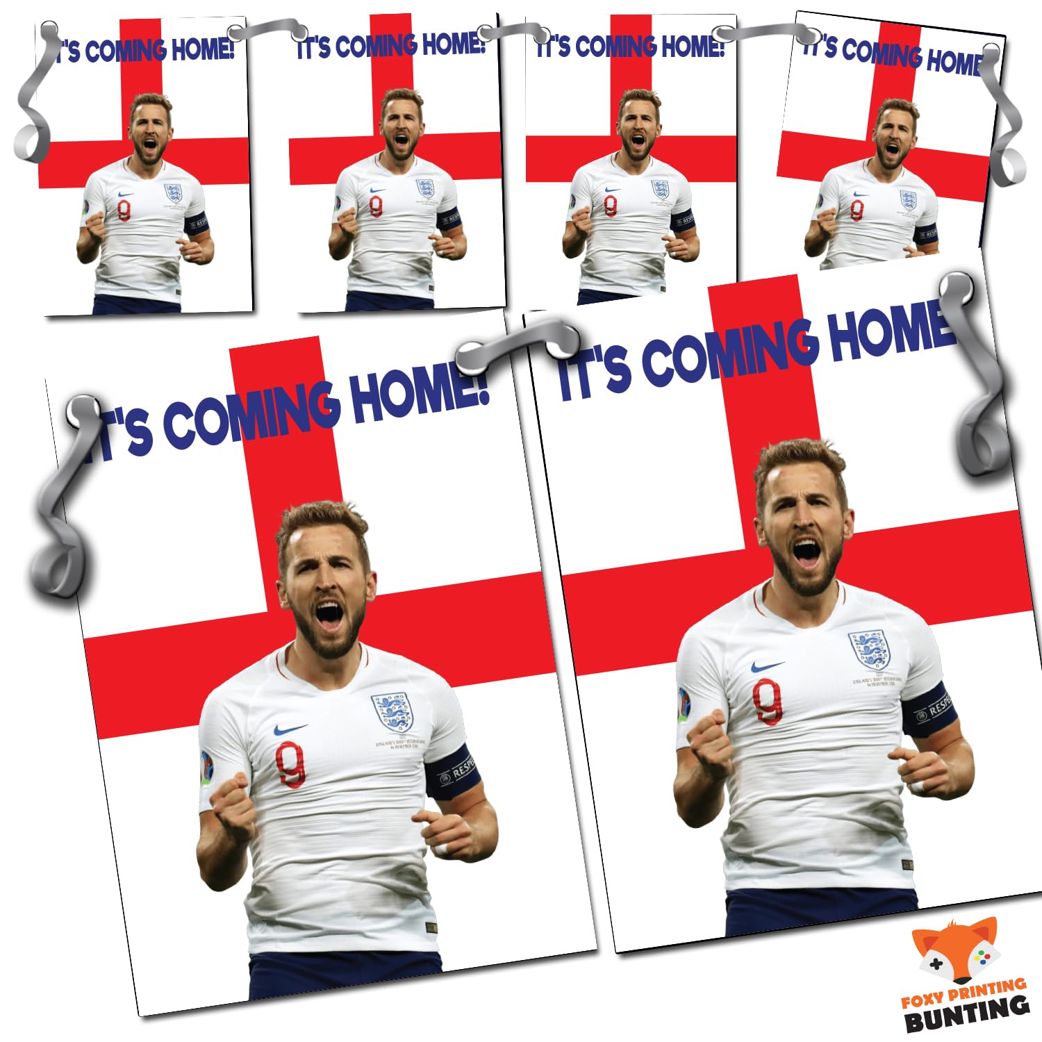 England Harry Kane Multi Pack Bunting England 2024 (10 Meters)