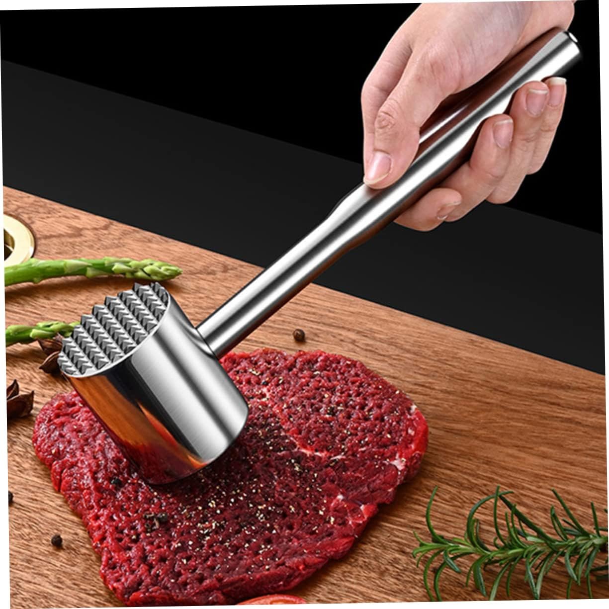 ABOOFAN Meat Mallet Meat Hammer Tenderizer Smasher Steak Tips Cube Steak Maker Kitchen Tool