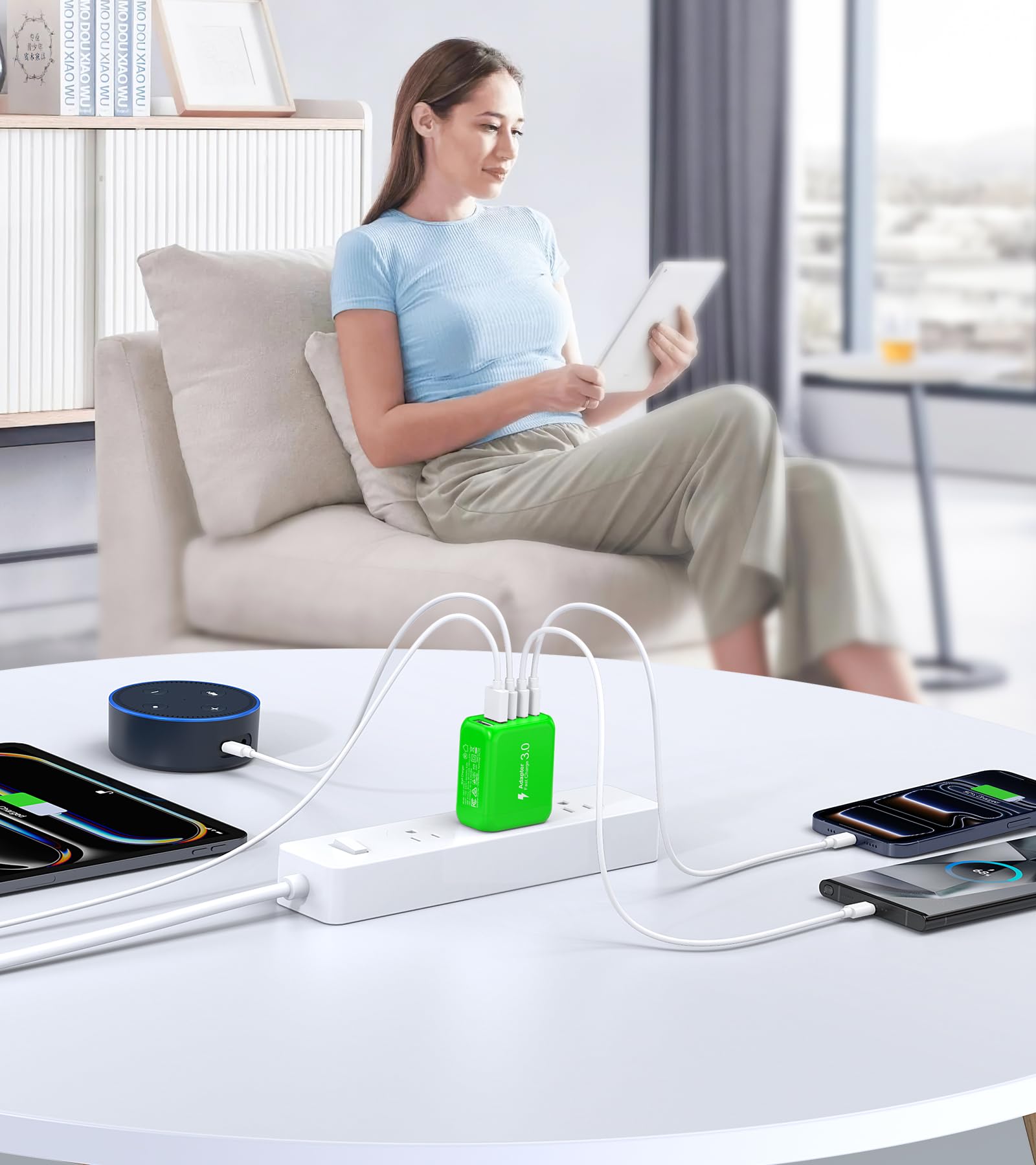 Paquete de 2 bloques de carga de pared USB C de 60 W, cargador C de 5