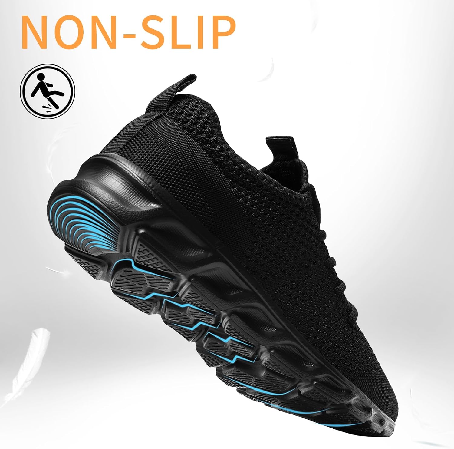 Oltyutc Tennis Gym Shoes for Women Lightweight Running Sneakers Slip On Walking Shoes for Outdoor Workout Travel - Image 5