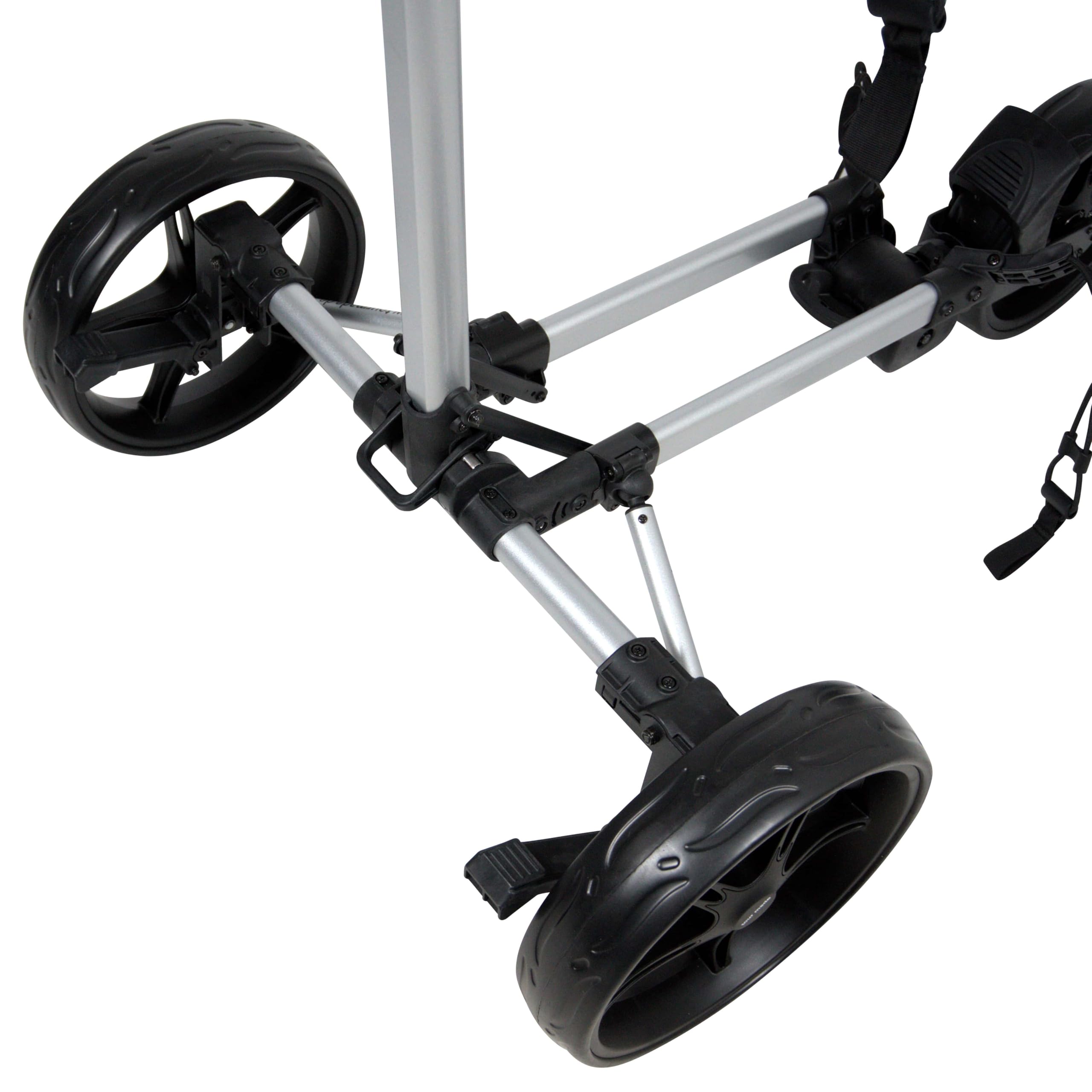 tour made RT-140/150 & 160 Carrello da golf pieghevole I Carrello da golf a spinta a 3 ruote I Carico utile fino a 25 kg I Qualità di marca tedesca I Numerosi accessori inclusi