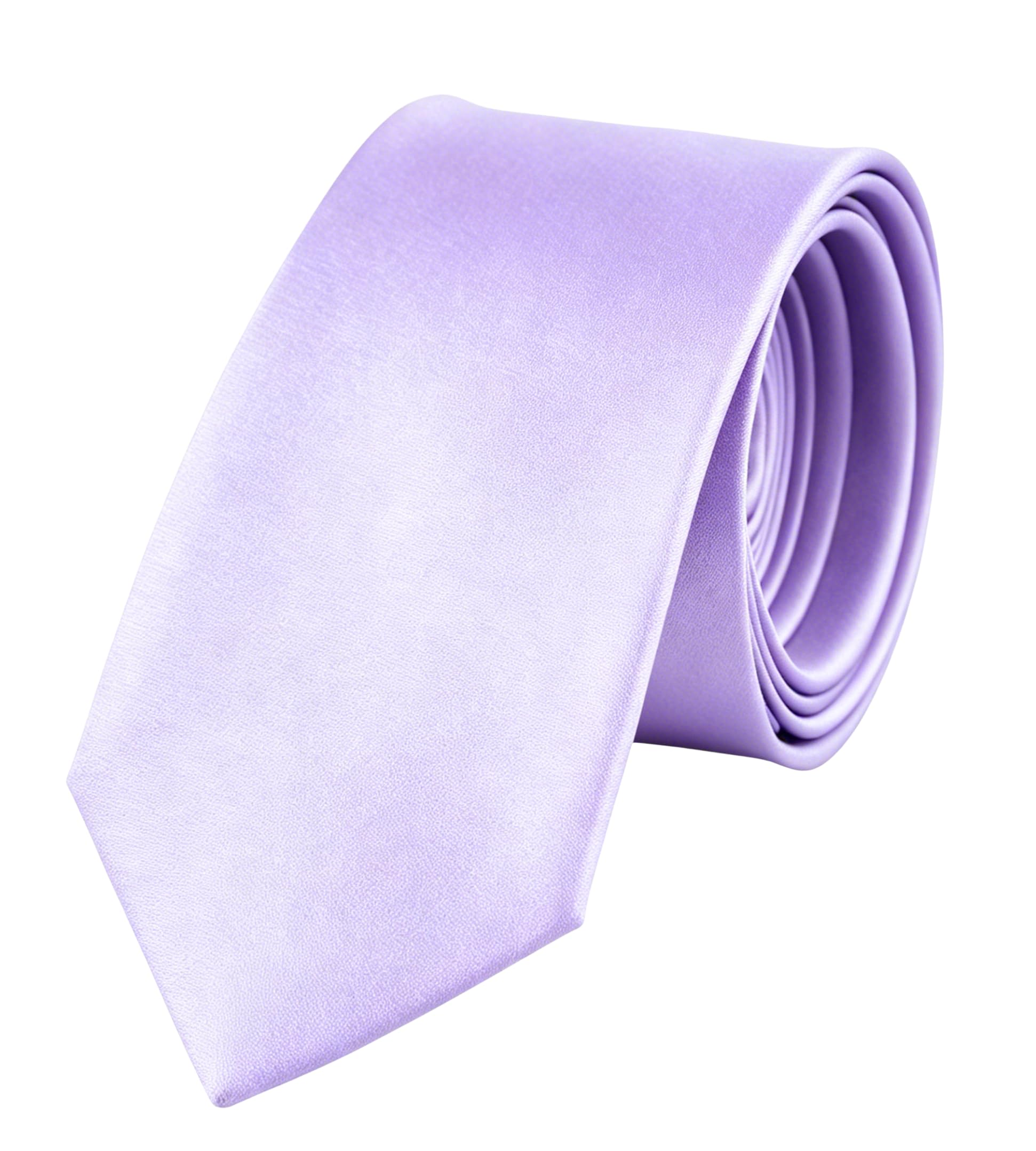 XEF Men's Ties Solid Color Formal Classic Long Neckties for Men Light Purple