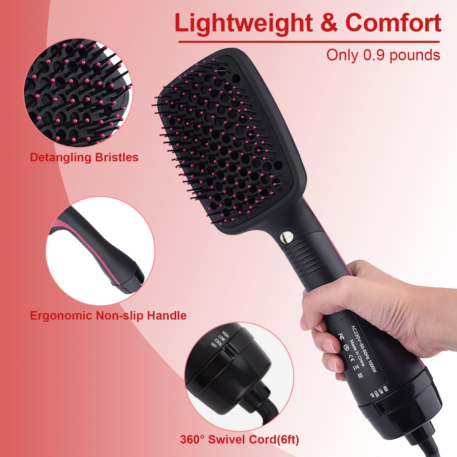 One-Step Hair Dryer Brush - Straighten & Dry! -6