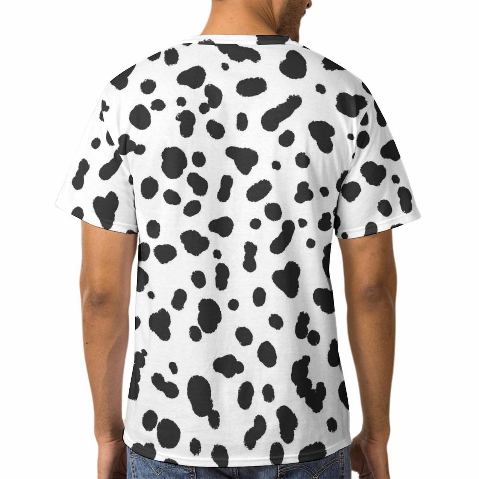Amazon.co.jp: メンズ Tシャツ ダルメシアン柄 半袖 大きいサイズ