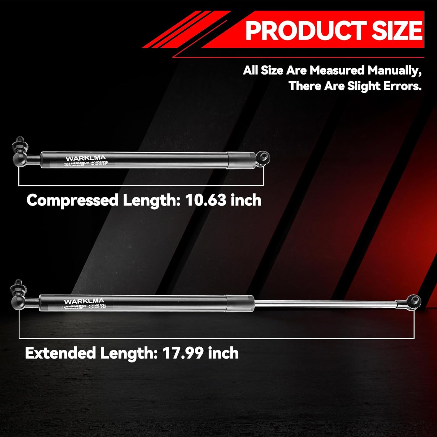 2pcs Front Hood Lift Supports Shock Struts 6228 Replacement for Toyota 4Runner 2003-2009 and Lexus GX470 2003-2009 Sport Utility 6228, 5344069055, 5345069055, 5345039225
