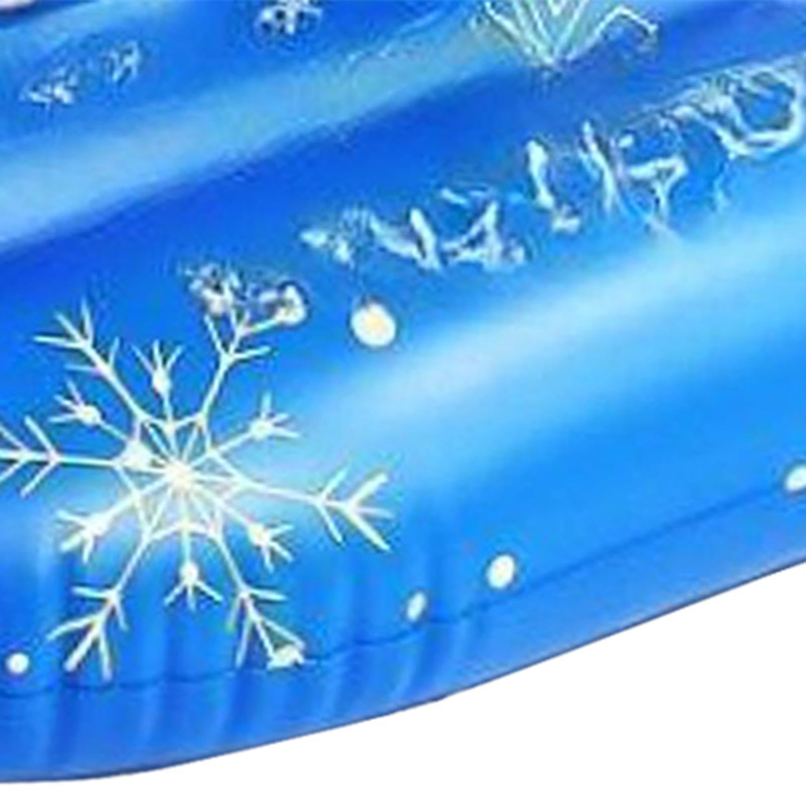 Slittino Gonfiabile, Fondo Spesso con Maniglie, Giocattoli da Neve per Sport all'Aria Aperta, Scivolo,