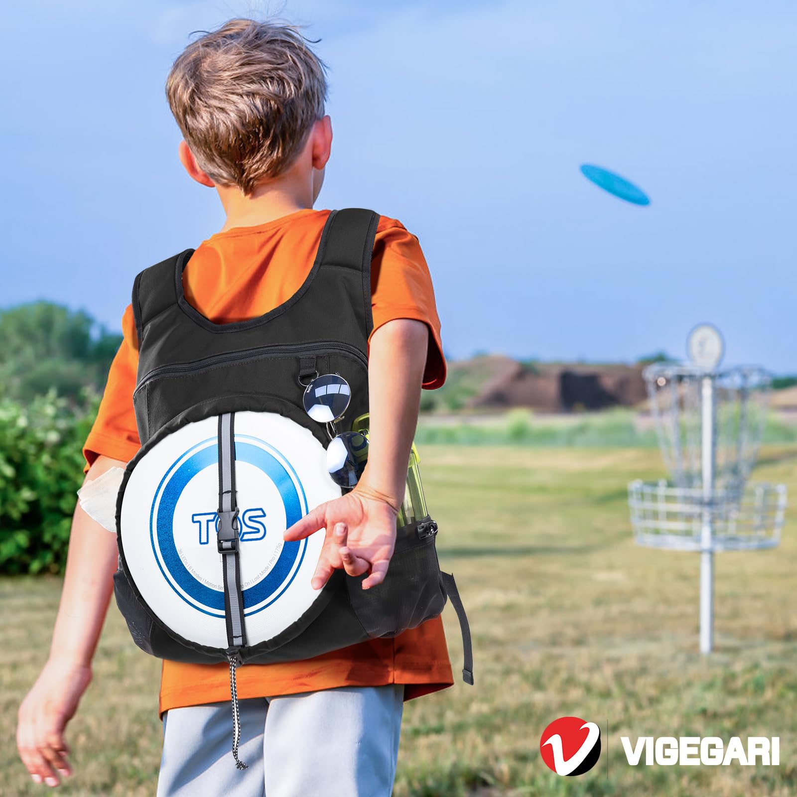 Disc-Golftasche, Frisbee-Disc-Golf-Rucksack, kompatibel mit Tosy Flying Disc Golf-Aufbewahrung mit Disc-Golf-Handtuch, Disc-Golf-Rucksack mit Retriever-Halterung