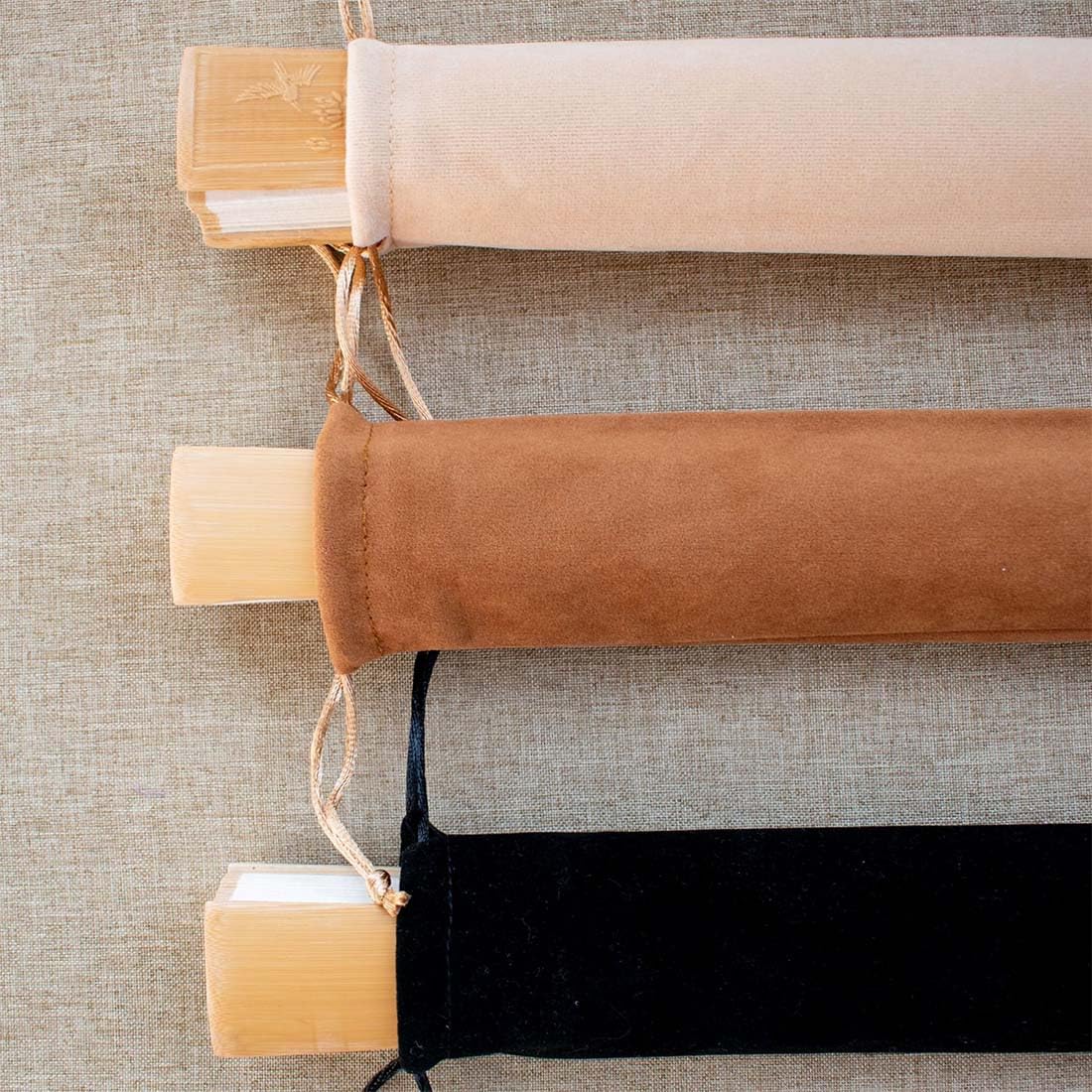3 Pièces Housse Flûte À Bec Soprano, Étui pour Flûtes, Flûte À Bec Soprano Etui, Idéal pour Flûtes, Clarinettes, Baguettes, Harmonicas, Cucurbitacées(36X6Cm)